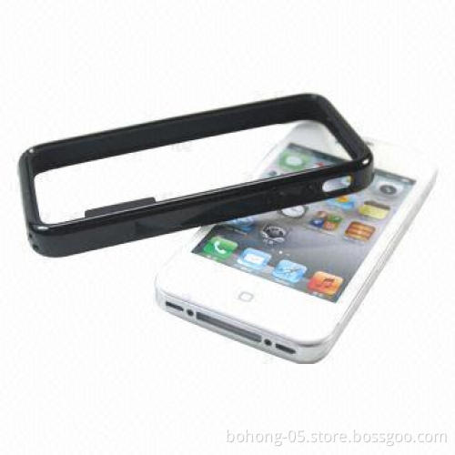 TPU Cases for iPhone 4S, with Border Protection, Various Colors Available